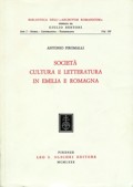 Società, cultura e letteratura in Emilia e Romagna, di Antonio Piromalli